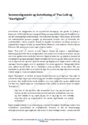 Paa Café og Kærlighed | Analyse