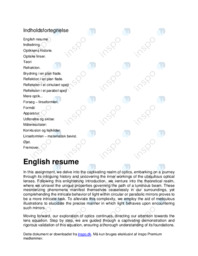 Studieretningsopgave – Optik | SRO