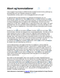Abort og konnotationer