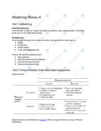 Noter Virksomhedens Internationalisering