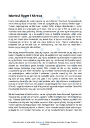 Oplevelser fra Istanbul | Essay