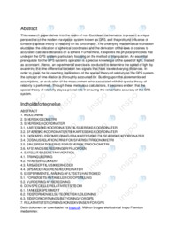 SOP Den specielle relativitetsteori & navigation