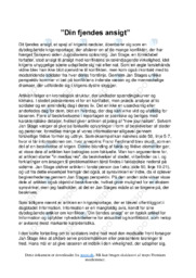 Din fjendes ansigt | Jan Stage
