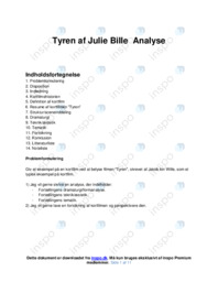 Tyren af Julie Bille