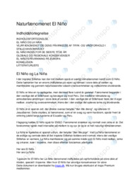 Naturfænomenet El Niño