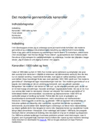 Større opgave i Dansk om det moderne gennembruds kønsroller