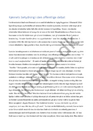 Kønnets betydning i den offentlige debat analyse