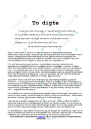 Analyse af Triumf at være til og En ode