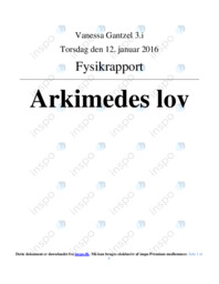 Arkimedes lov