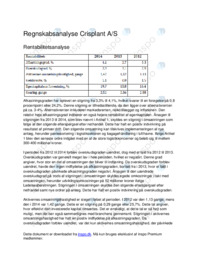 Regnskabsanalyse af Crisplant A/S