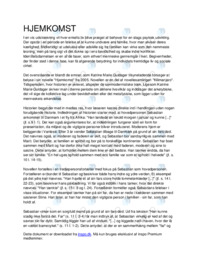 Hjemkomst af Katrine Marie Guldager Analyse