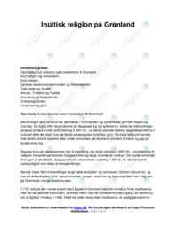 Inuitisk religion på Grønland