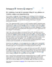 Delopgave B – Venstre og vælgerne