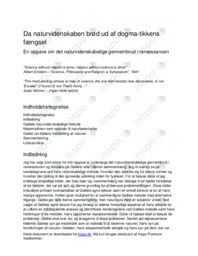 Galileo Galilei – Naturvidenskaben i Renæssancen