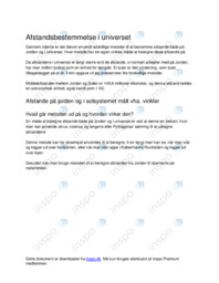 Afstandsbestemmelse i universet