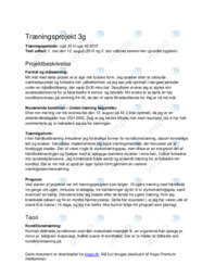 Håndbold og kondition – Træningsprojekt