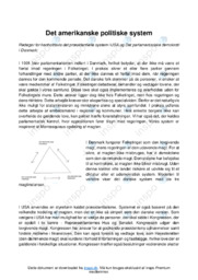 Det amerikanske politiksystem