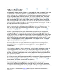 Essay om forurening af naturen