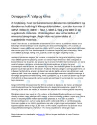 Delopgave A – Valg og klima