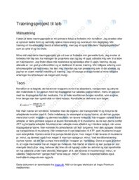 Løb – Træningsprojekt i Idræt