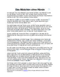 Das Mädchen ohne Hände