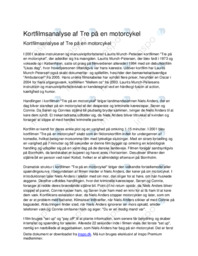 Kortfilmsanalyse af Tre på en motorcykeld document