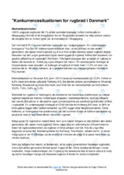 Konkurrencesituationen for rugbrød i Danmark