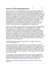 Musklernes opbygning og bevægelsesanalyse af en springgymnast