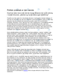 Kronik om politisk ondskab