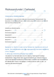 Risikosamfund | Fællesdel