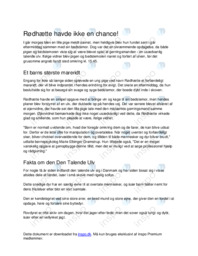 Eventyret Rødhætte som en nyhedsartikel