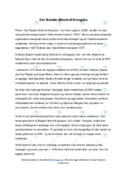 Referat | Der Baader Meinhof Komplex
