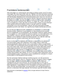 Fremtidens Verdensorden samfundsfag