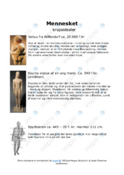 Billedanalyse | Menneskekroppen gennem tiden