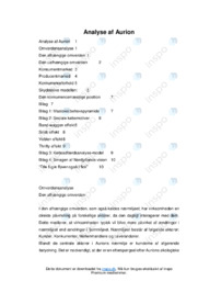 Analyse af Aurion