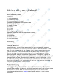 Lucie og kvindens stilling som gift eller ugift | DHO