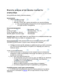 Brancheanalyse Chips/ Snacks