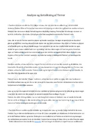 Terror af Charlotte Weitze | Analyse