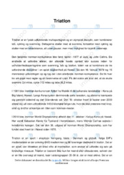 Triathlon | En kort historie