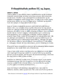 Frihandelsaftale mellem EU og Japan