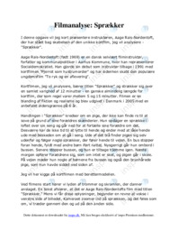 Filmanalyse | Sprækker