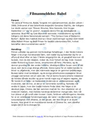 Filmanmeldelse | Babel