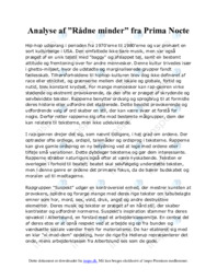 Analyse af ”Rådne minder” fra Prima Nocte