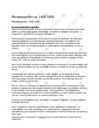 Villa Rotonda & Palazzo Rucellai Arkitekturanalyse