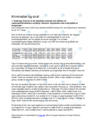 Udviklingen i ungdomskriminalitet i Danmark