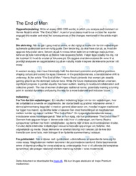 Analytical Essay om The End of Men