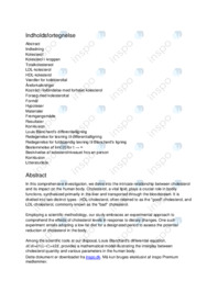 Kolesterol og differentialligninger | SRO