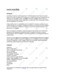 Narcissisme og identitet i det senmoderne | SRO