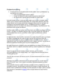 Synopsis Kulturforskelle mellem Vesten og Mellemøsten