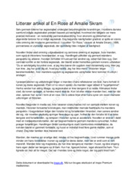 En rose af Amalie Skram